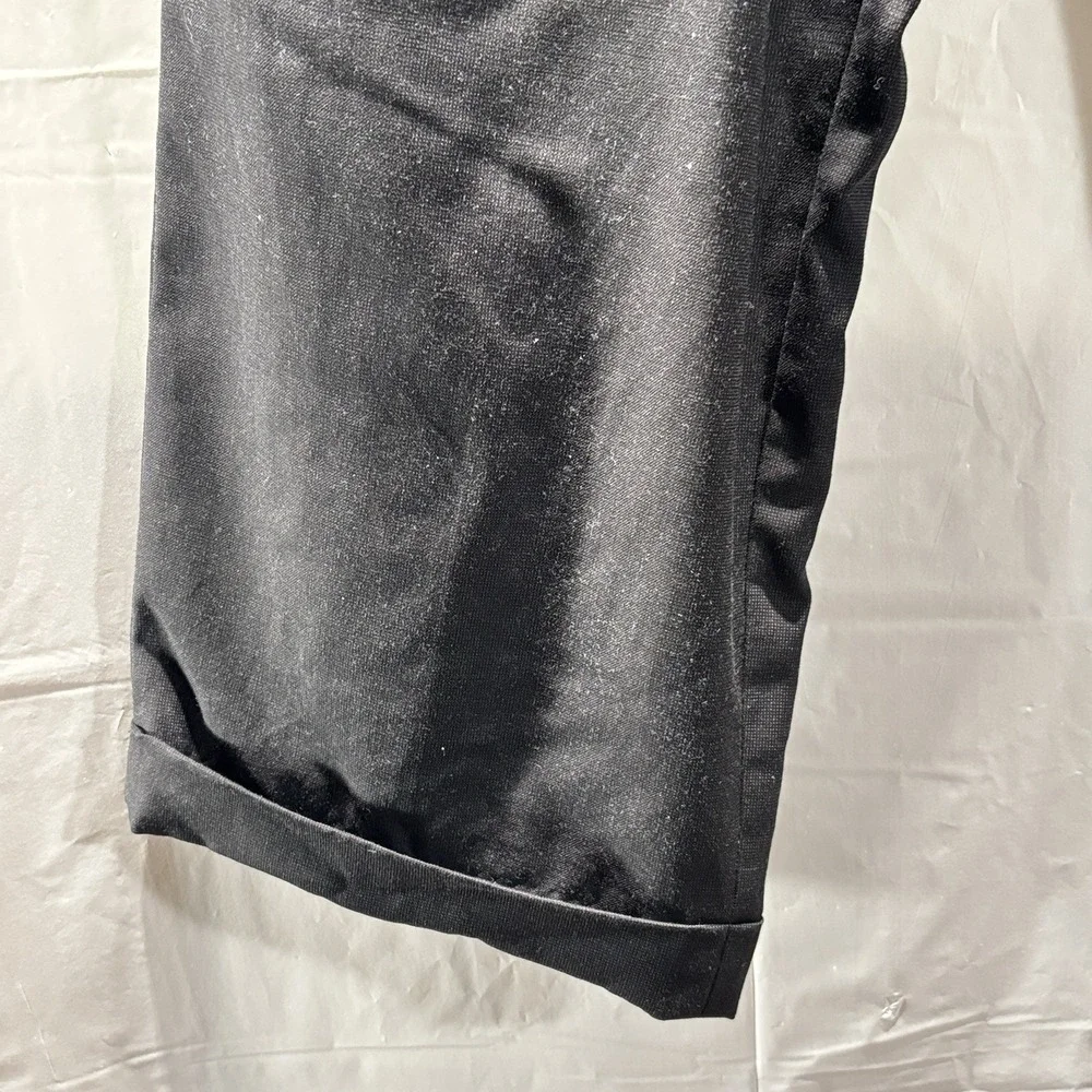 Mens Unbranded Black Dress Pants No Tags Or Size 5-Pockets Zip Belt Loops